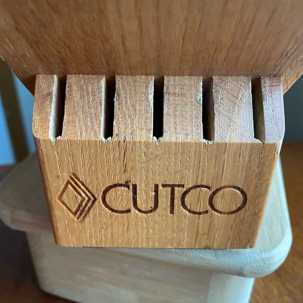 Cutco Wood Knife Block 10-Slot Made in USA